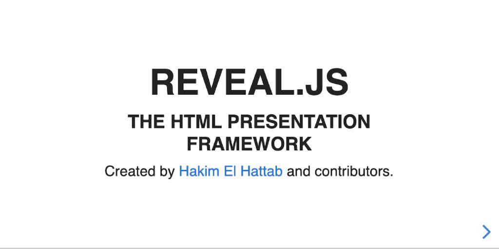 Easily creating beautiful presentations using Markdown